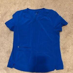 Cherokee Allura Royal Blue Scrub Top